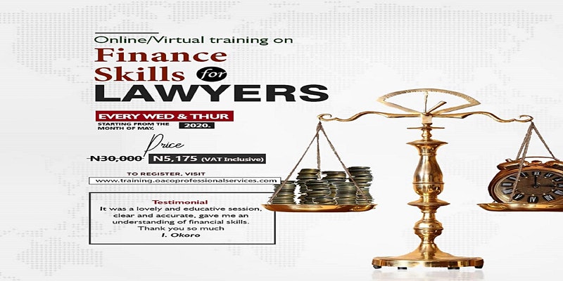 Online Training on Finance Skills for Lawyers