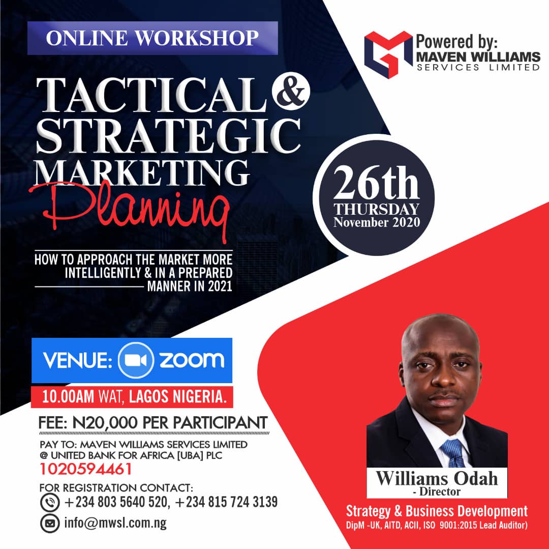 Tactical & Strategic Marketing Planning Workshop