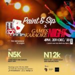 20 Dec. 2020, Paint and Sip + Games/Karaoke Night