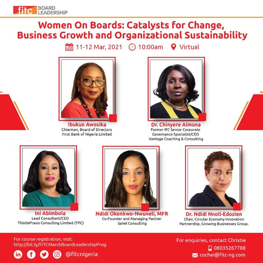 Women On Boards: Catalysts For Change, Business Growth & Organizational Sustainability