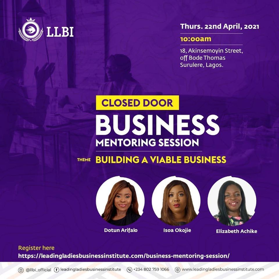 Closed Door Business Mentoring Session