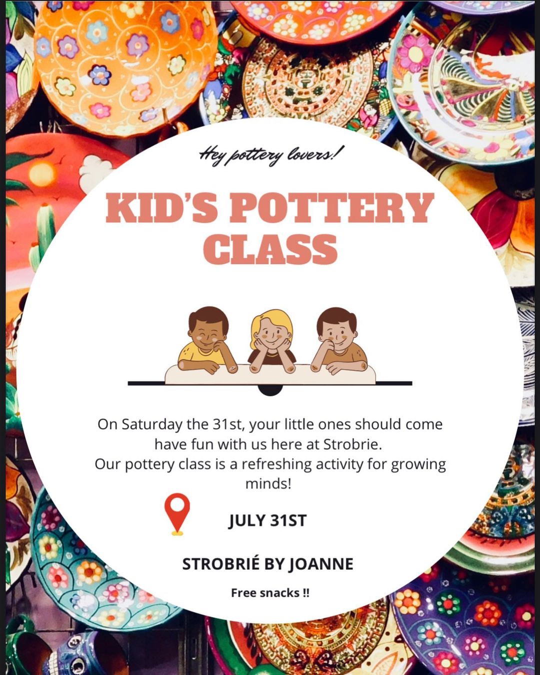 Kids’ Pottery Class