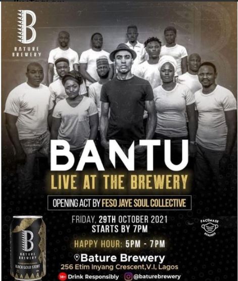 Bantu Live at The Brewery