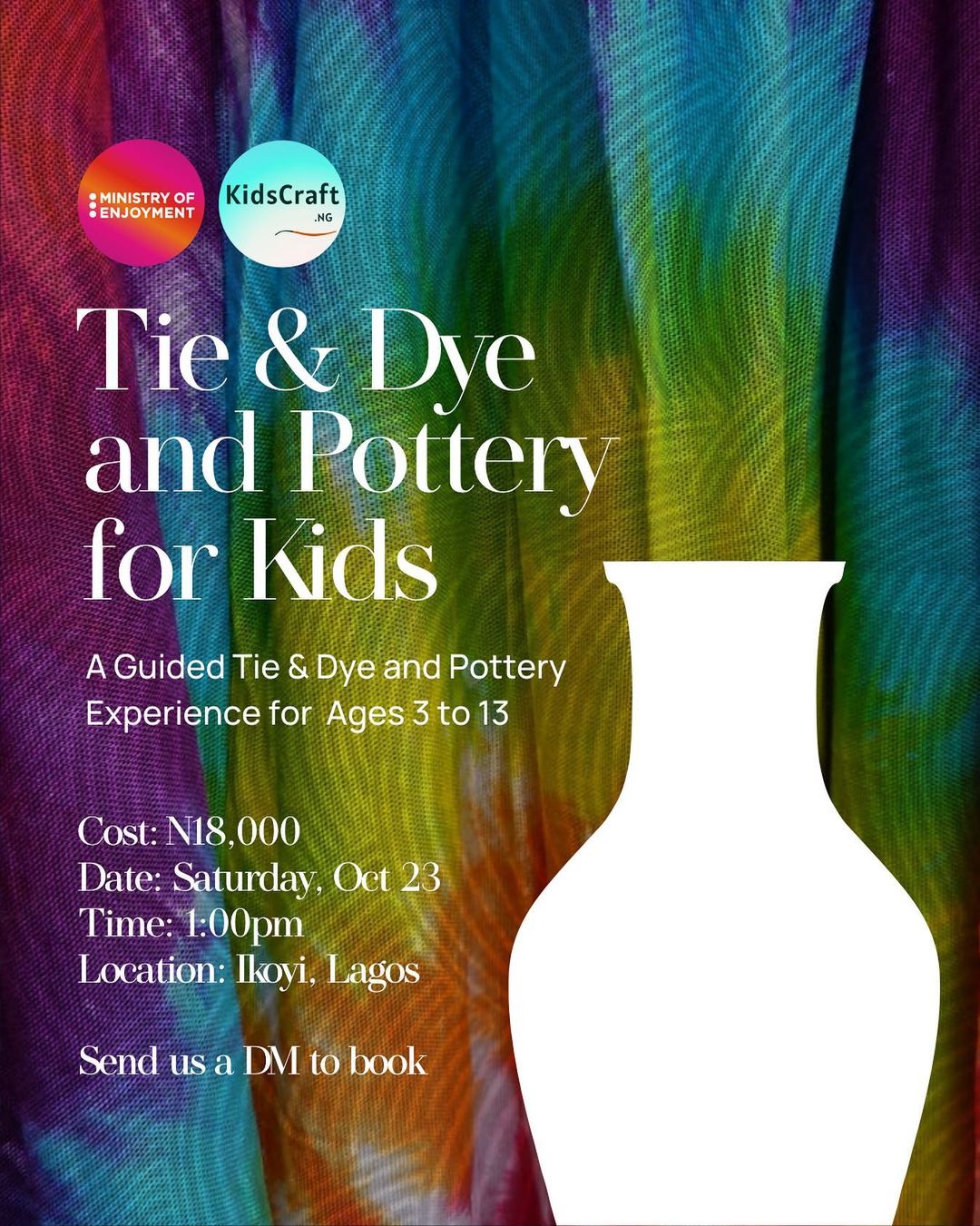 Tie-Dye and Pottery for Kids