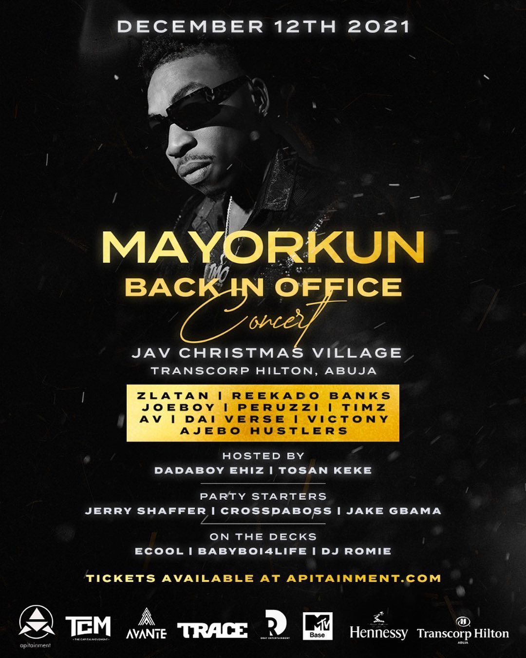 Mayorkun Back In Office Concert