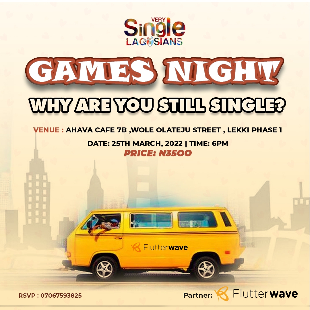 Very Single Lagosians- Games Night 