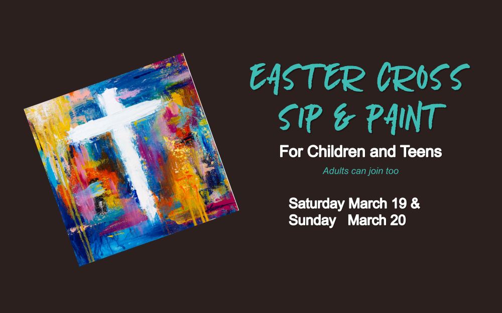 EASTER CROSS - SIP AND PAINT