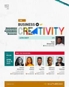 The Business Of Creativity Workshop