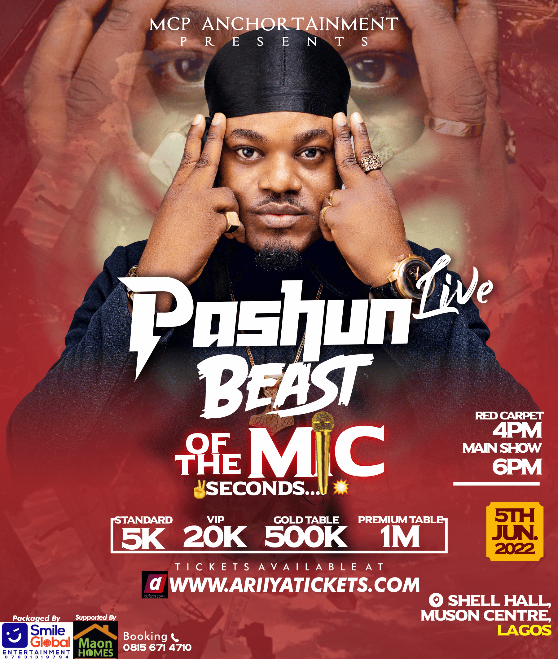 PASHUN LIVE : “BEAST OF THE MIC”