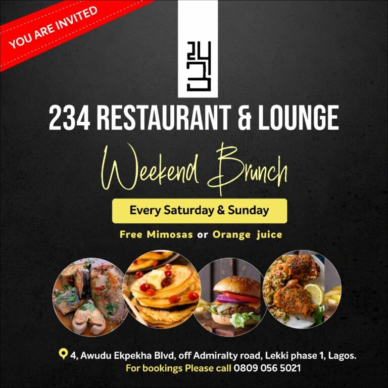 234 Restaurant & Lounge Weekend Brunch