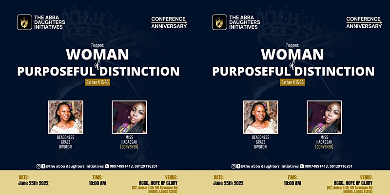 Woman of Purposeful Distinction