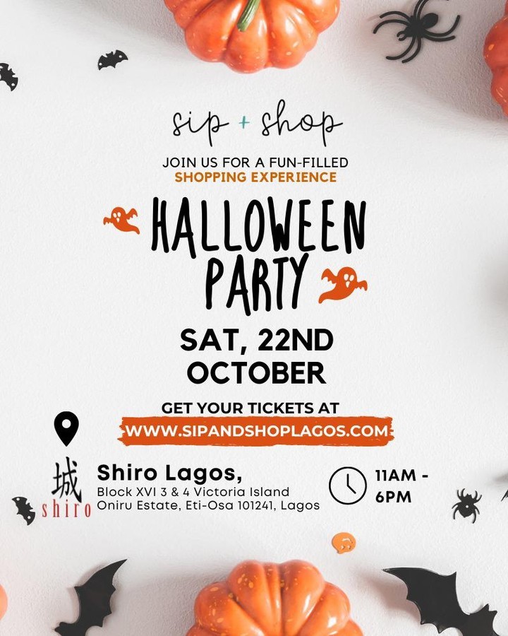 Sip + Shop Halloween Party