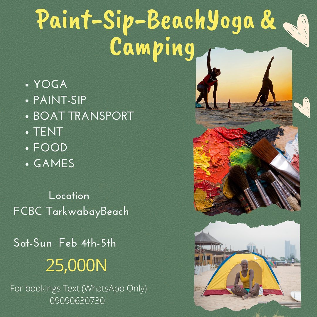 Paint-Sip-Yoga and Camping