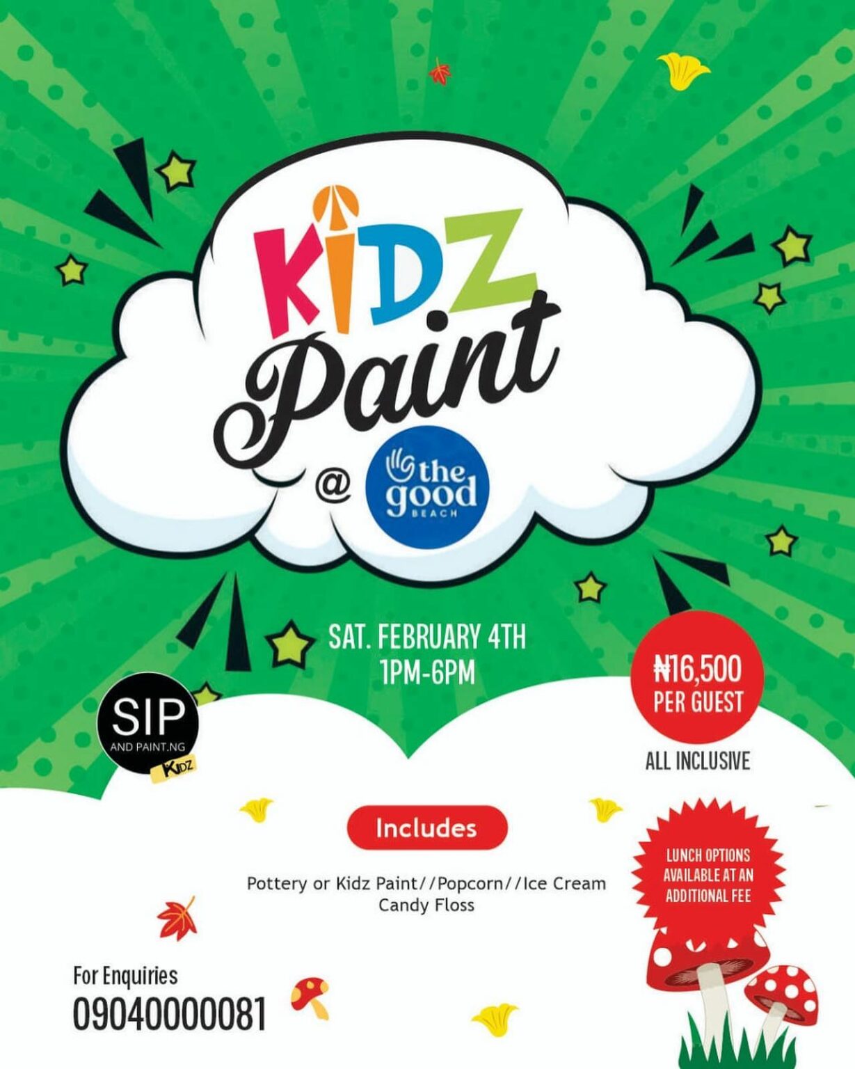 Kids Paint With Sip And Paint