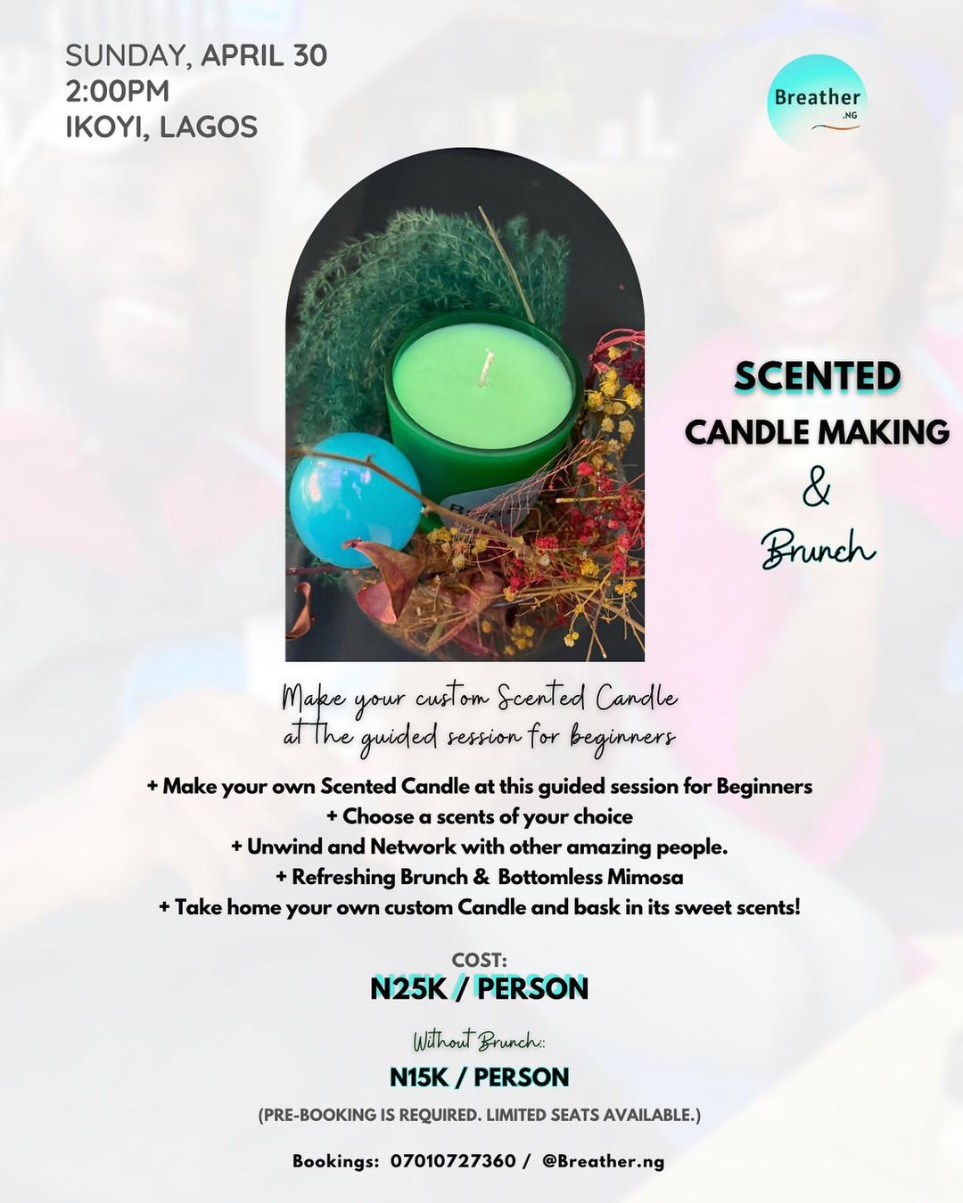 Scented Candle Making & Brunch