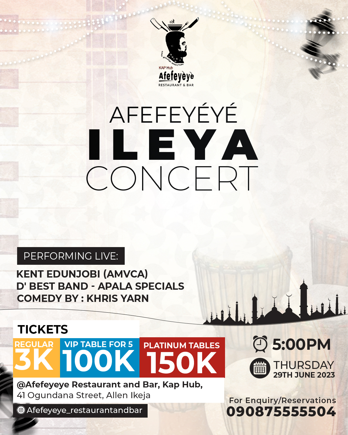 29 Jun. 2023, Afefeyeye Ileya Concert - turnuplagos...for information ...