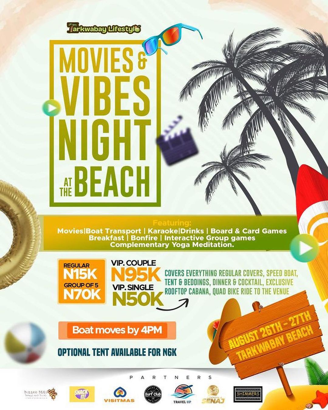 Movies & Vibes Night at the Beach