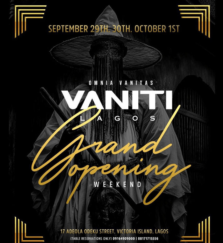 Vaniti Lagos Grand Opening Weekend