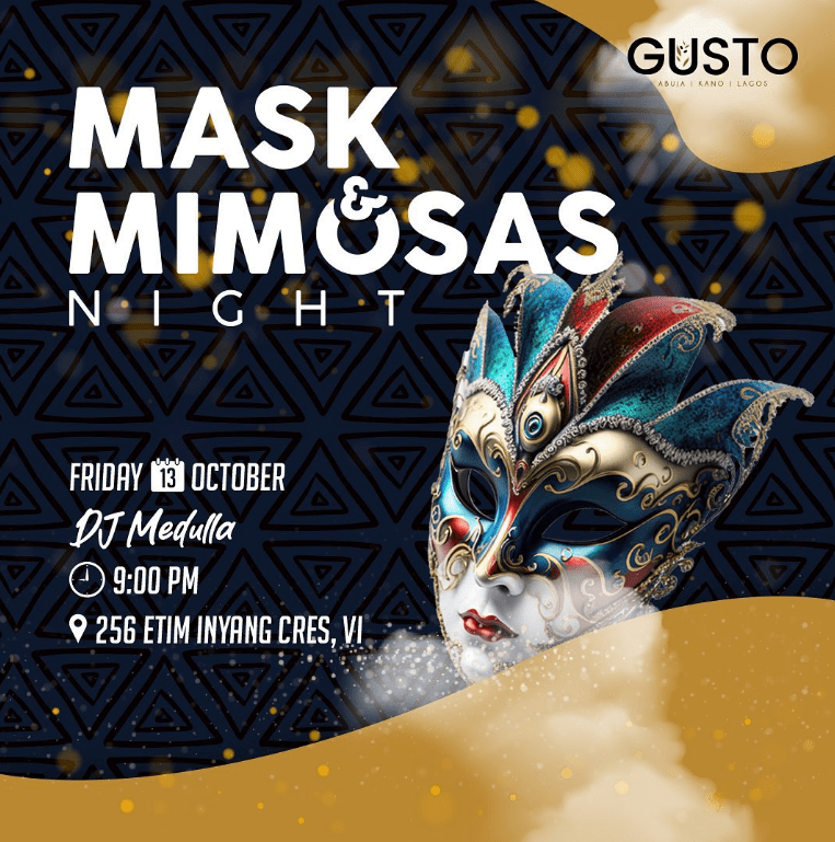 Mask and Mimosas Night