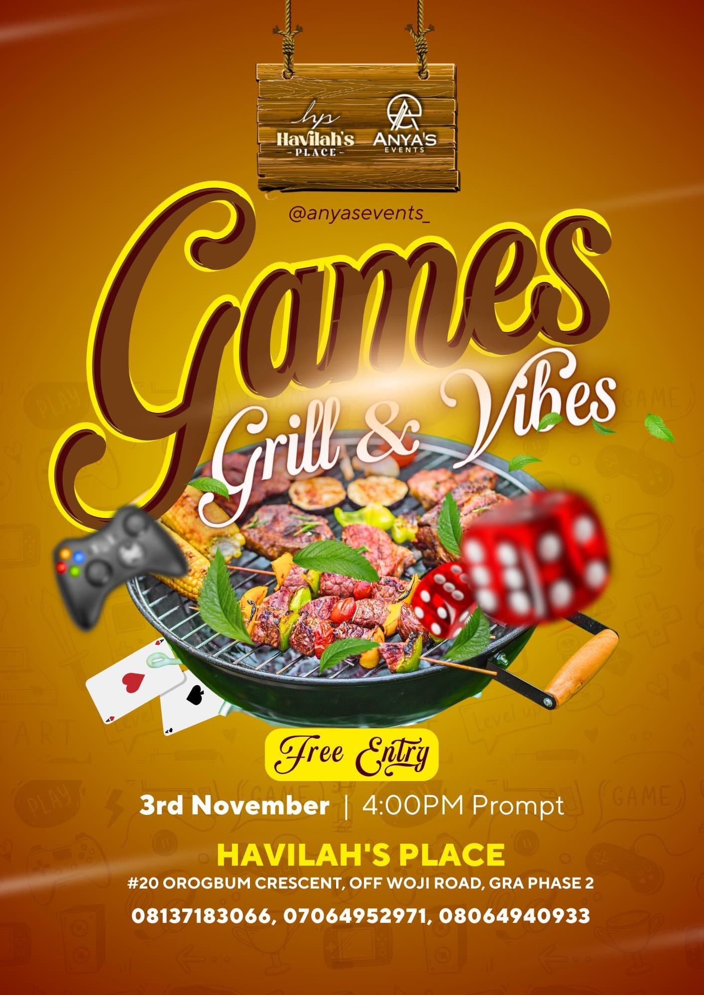 Games Grills & Vibes