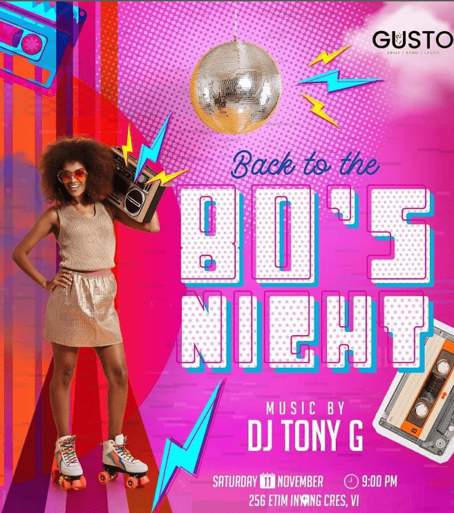 Back to the 80s Night