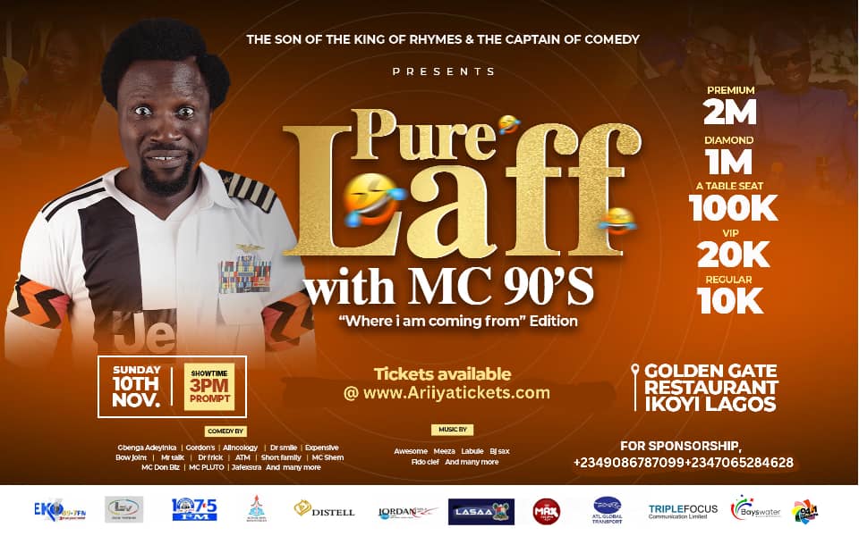 10 Nov. 2024, Pure Laff with MC 90’s