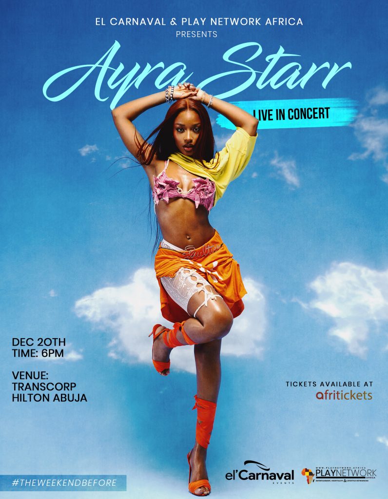 20 Dec. 2024, Ayra Starr Live in Concert – Abuja