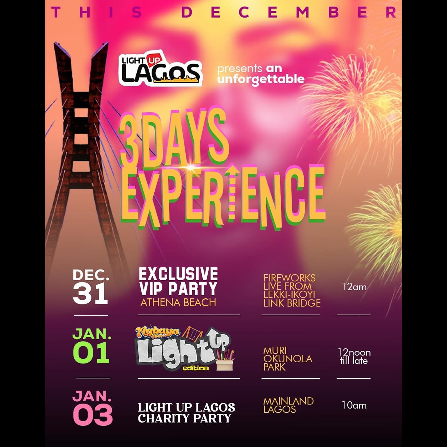 Light Up Lagos 3 Days Experience