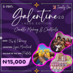 15 Feb. 2025, Valentine 2.0 Candle Making & Cocktails