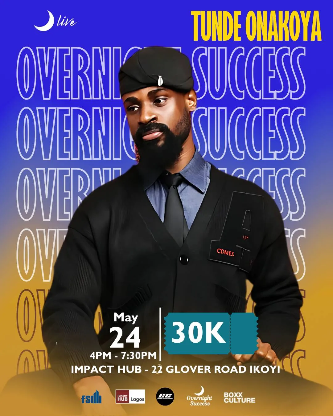 24 May 2025, Overnight Success Live With Tunde Onakoya