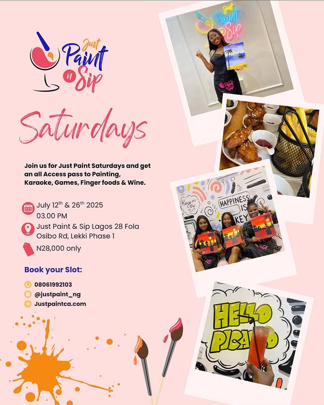 Just Paint N Sip Saturdays