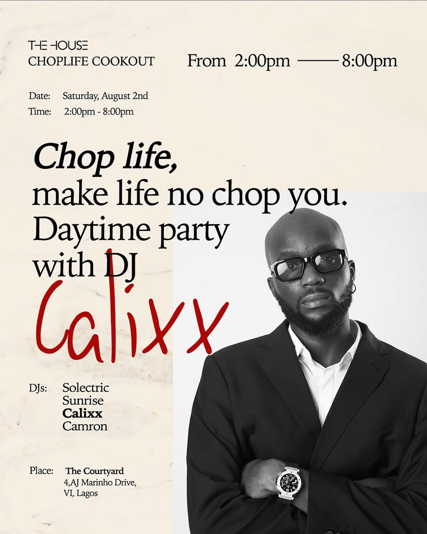 02 Aug. 2025, Daytime Party WIth DJ Calixx