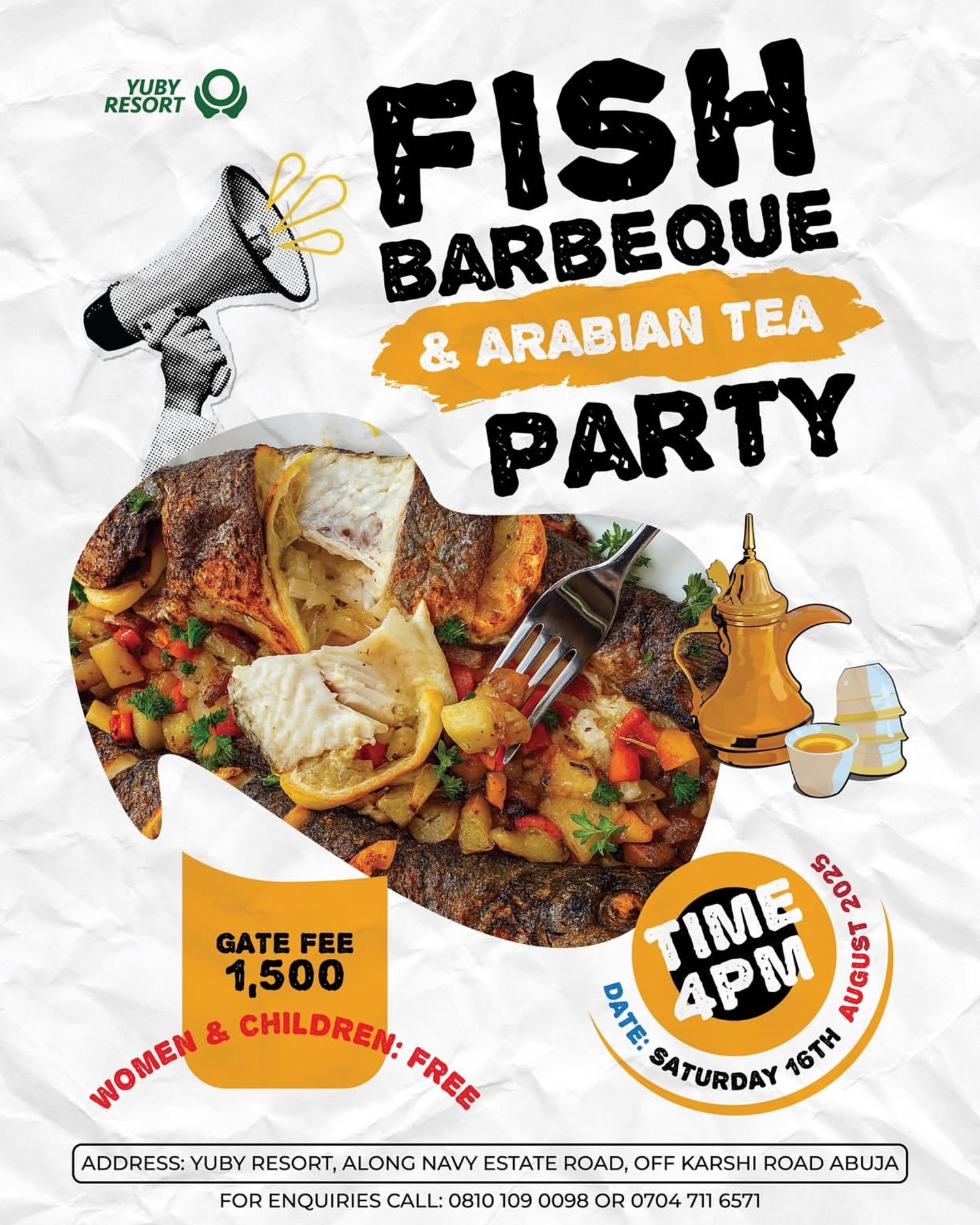 Aug 16. 2025, Fish Barbeque And Arabian Tea Party – Abuja