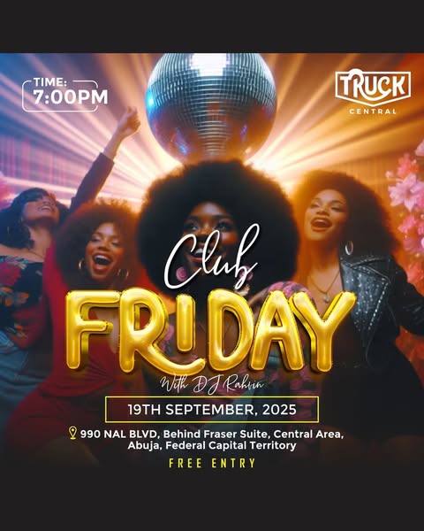 19 Sep. 2025, Club Friday – Abuja