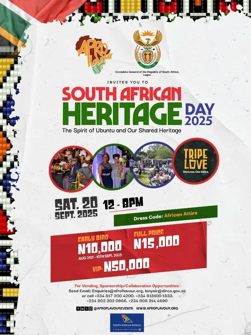 20 Sep. 2025, South African Heritage Day 2025