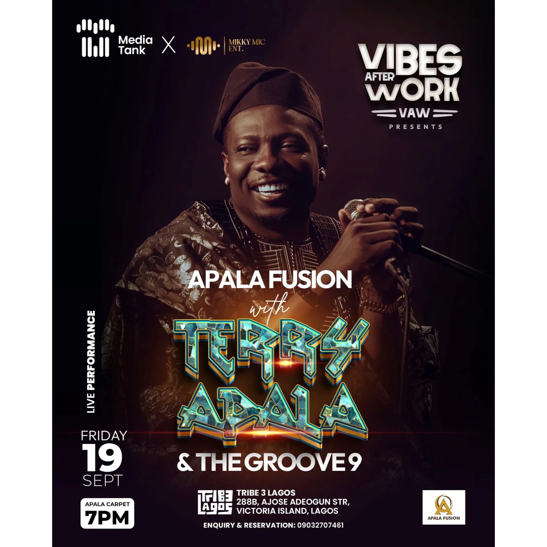 19 Sep. 2025, Apala Fusion With Terry Apala & The Groove9