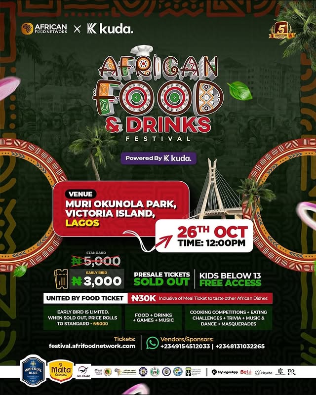 26 Oct. 2025, African Food & Drinks Festival