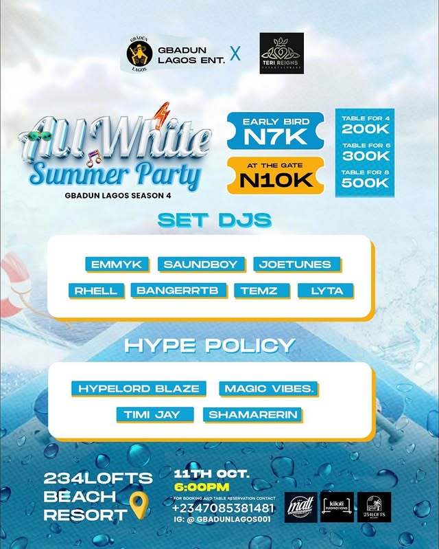All White Summer Party