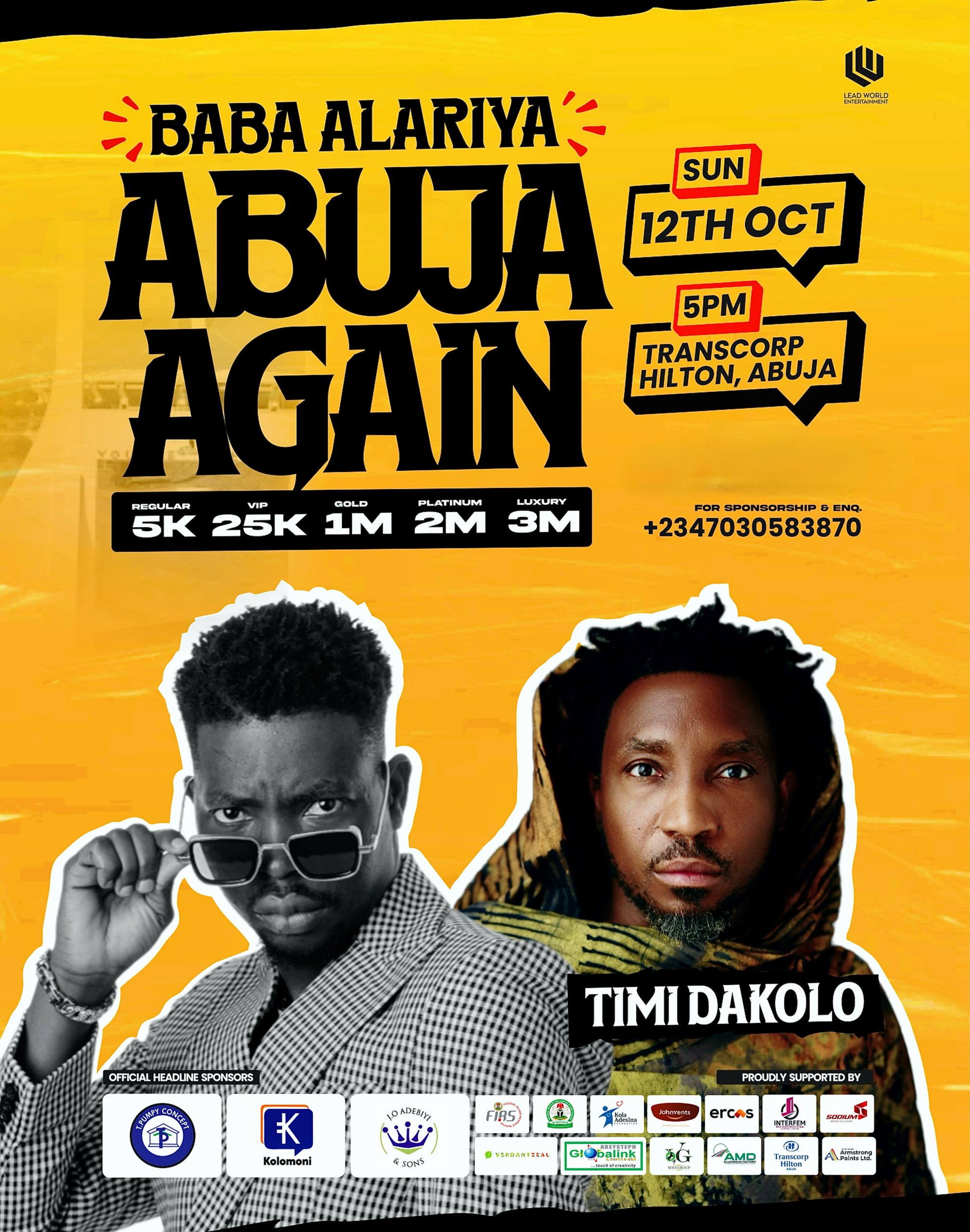 12 Oct. 2025, Baba Alariya: Abuja Again – Abuja