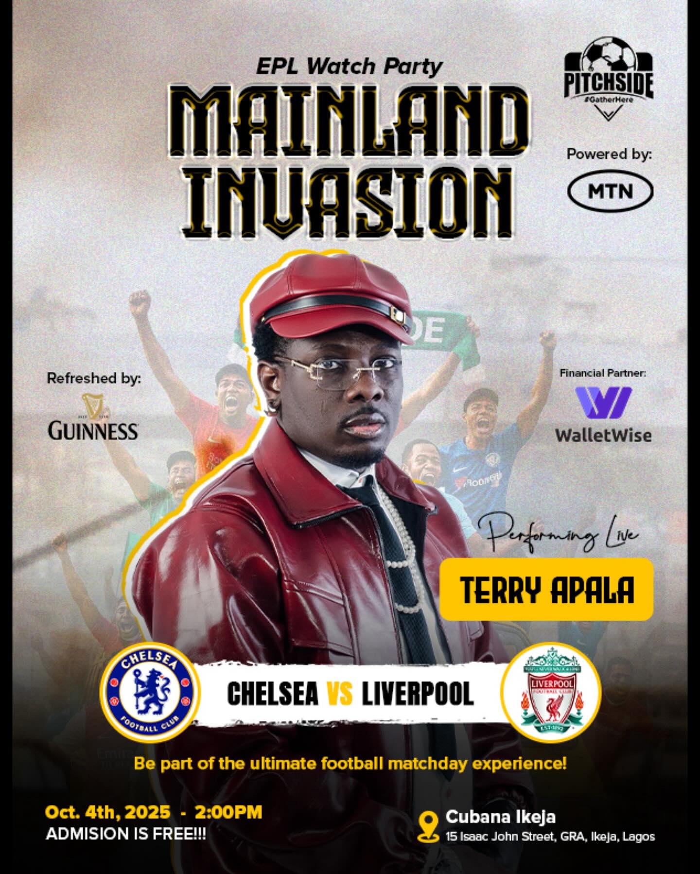 EPL Watch Party Mainland Invasion