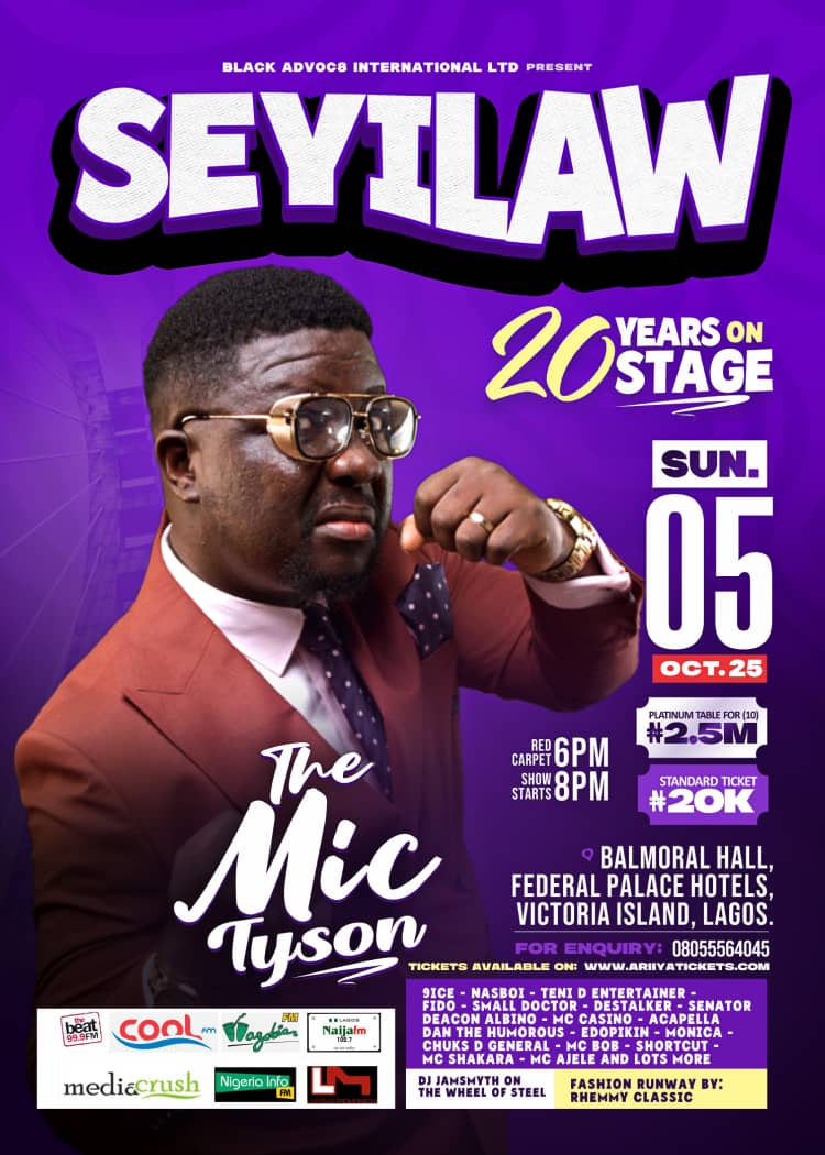 SeyiLaw 20 Years on Stage