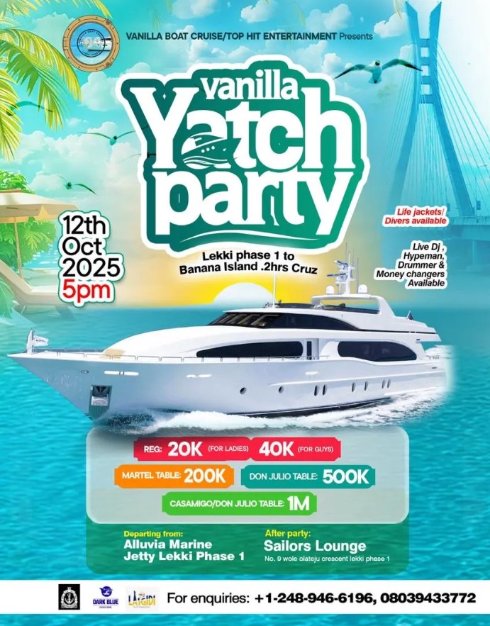 12 Oct. 2025, Vanilla Yacht Party
