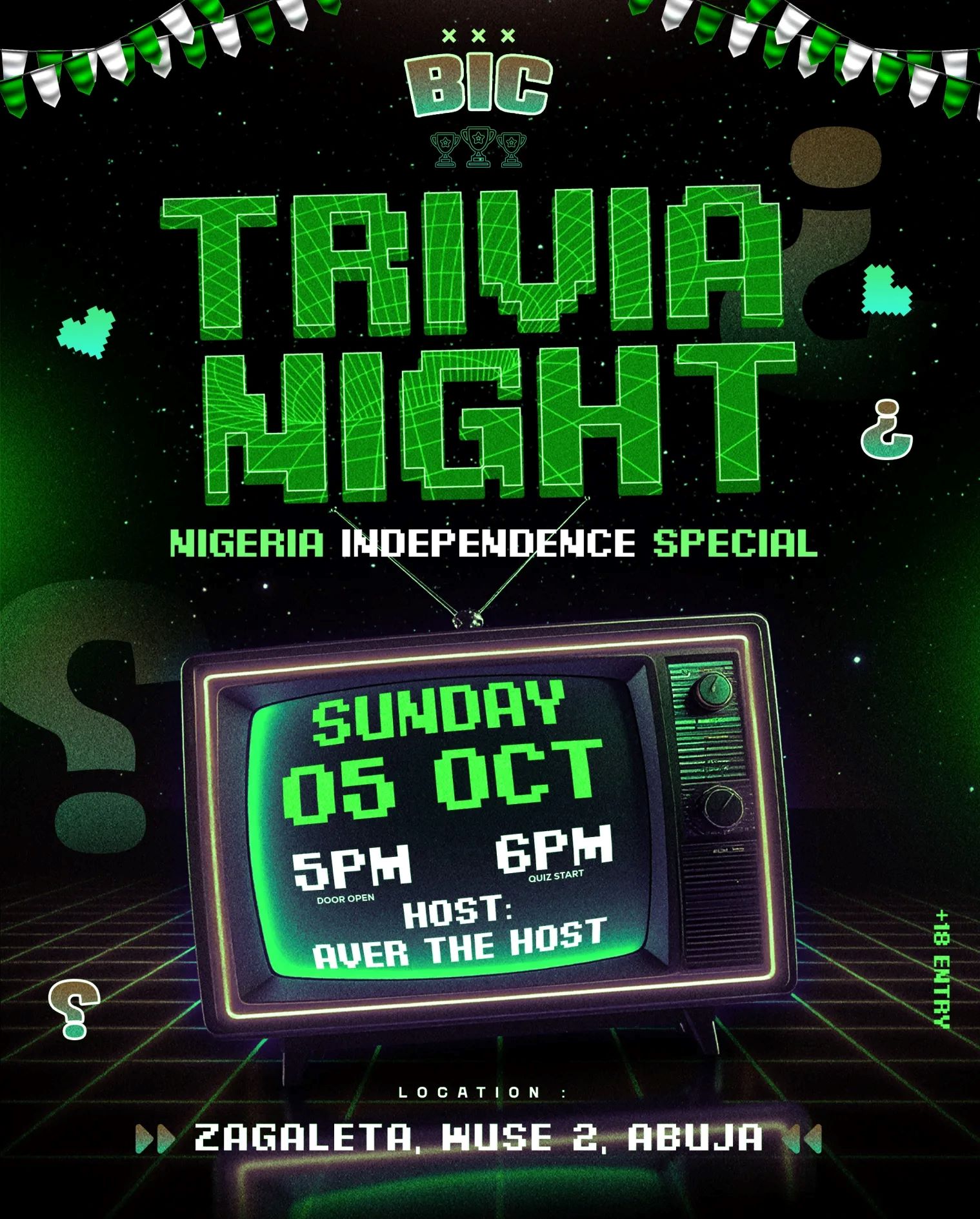 05 Oct. 2025, Trivia Night: Nigeria Independence Special – Abuja