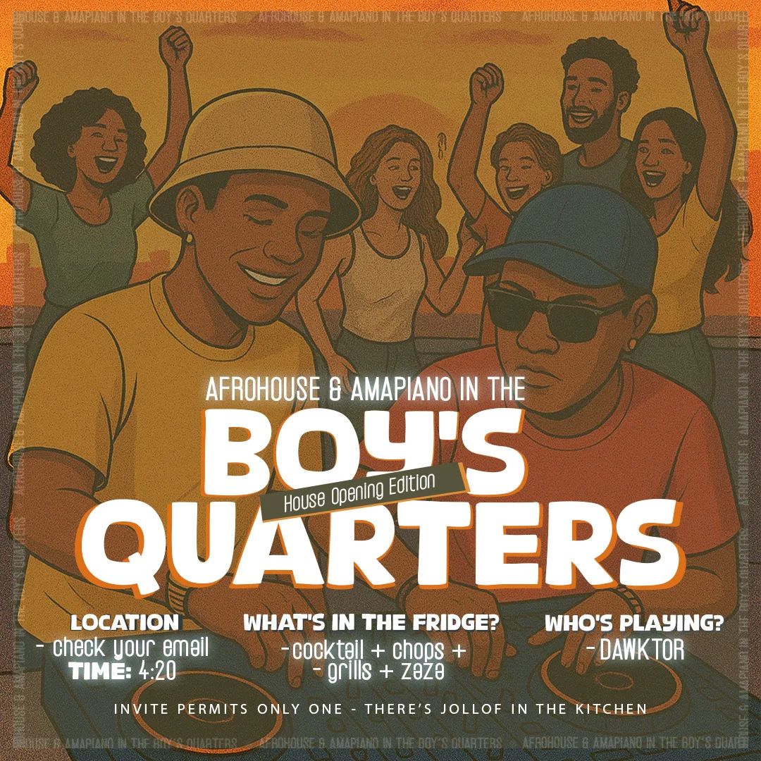 11 Oct. 2025, Afrohouse & Amapiano In The Boy’s Quarters
