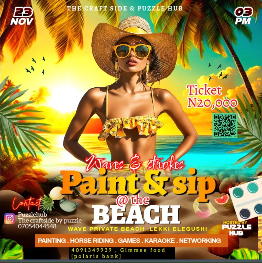 23 Nov. 2025, Paint & Sip @ The Beach