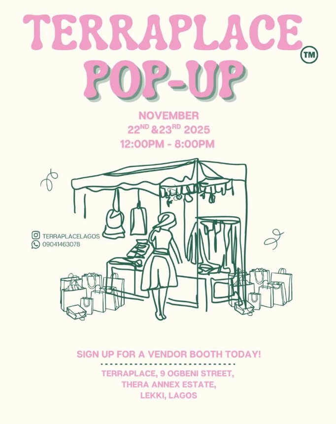 22 & 23 Nov. 2025, Terraplace Pop Up