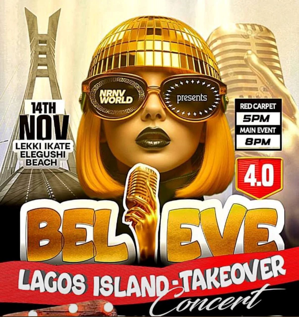 14 Nov. 2025, Believe Lagos Island Takeover Concert 4.0