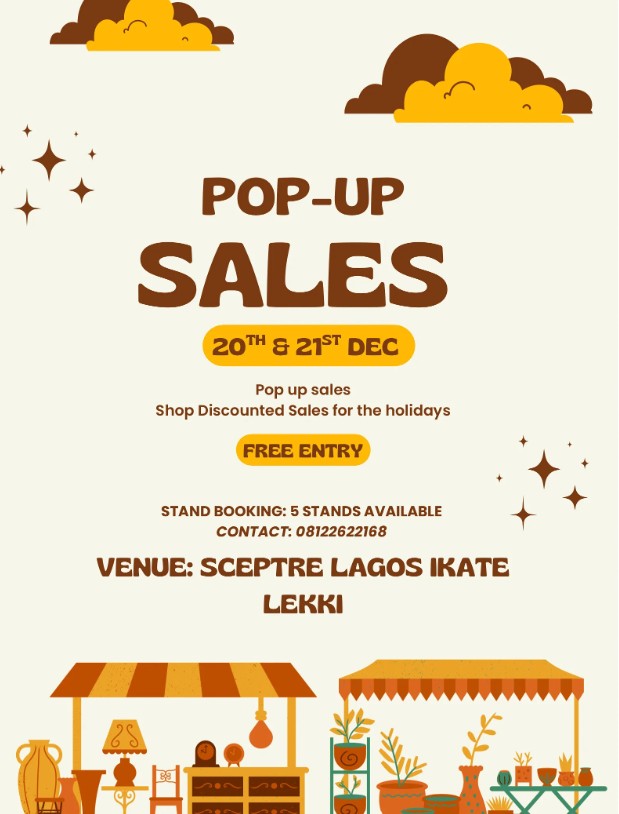 20 & 21 Dec. 2025, Pop-Up Sales