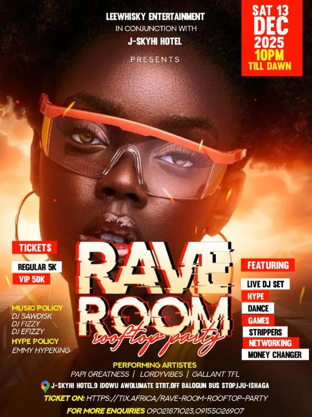 Rave Room Rooftop Party