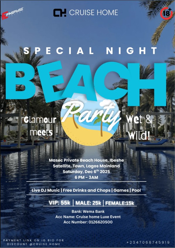 06 Dec. 2025, Special Night Beach Party